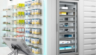 Medizinkühlschrank - 0,67 x 0,66 m - 244 Liter - mit 1 Tür