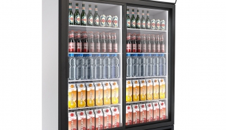 Getränkekühlschrank - 1000 Liter - mit 2 Glasschiebetüren