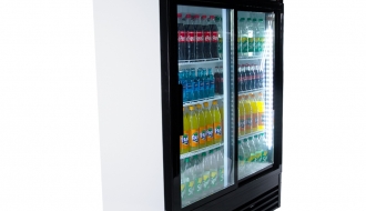 Beverage refrigerators/ cooler  1,29 x 0,76 m - with 2 glasssliding doors