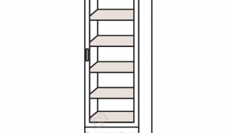 Bar drinks refrigerator 280 litres - with 1 door