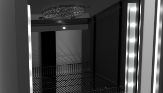 Beverage refrigerators/ cooler 0,59 x 0,63 m - with 1 glass door