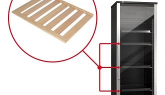 Storage rack for wine refrigerator - 521 x 400 mm - wood