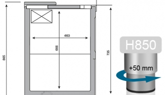 Bottle chest freezer 800 litres