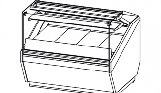 Cake bar 1.31 m / 1,11 m
