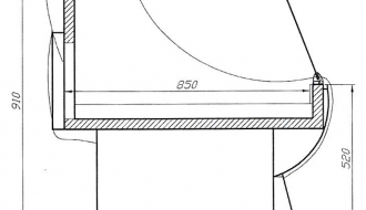 Countertop 1,1 x 0,98 m