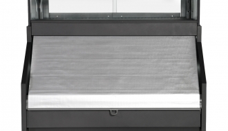 Sales counter / refrigerated counter - 1.32 x 0.93 m - with cash desk - 0.8 x 0.93 m