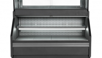 Sales counter / refrigerated counter - 1.32 x 0.93 m - with cash desk - 0.8 x 0.93 m