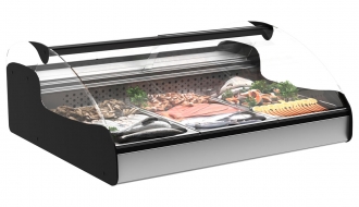 Tischkühlvitrine für Fisch - 1,0 m