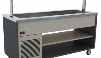 Cold buffet counter - 1.9 x 0.8 m - 5x GN 1/1 | Cooling tub | Island buffet | Serving counter | Sales counter | Salad bar | Salad cabinet | Refrigerated counter