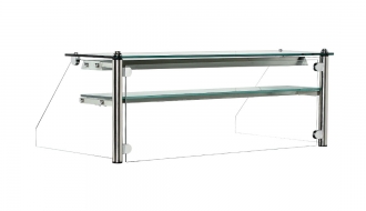Glass showcase with 1 shelf - 0.6 m