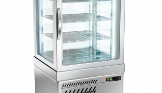 Panoramic frozen cabinet with 3 shelf trays