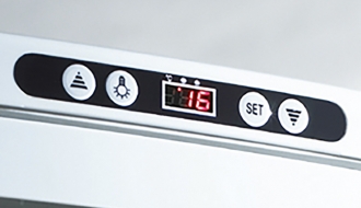 Panorama display case 235 Liter - white