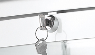Panorama display case 235 Liter - white