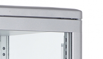 Panorama display case - 98 liters – silver