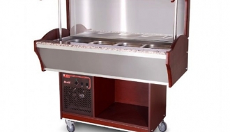 Buffet counter 1.5 m (wall model) | bain marie | hot buffet