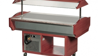 Salad bar 1.5 m | buffet counter | cold buffet | cooling plate
