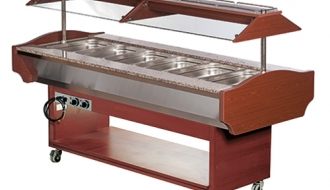 Buffet counter 2.1 m | bain marie | hot buffet