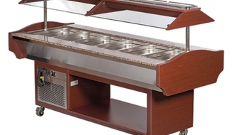 Salad bar 2.1 m | buffet counter | cold buffet