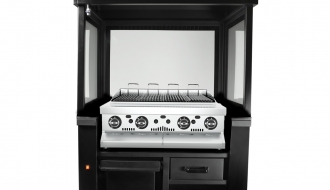 Gasgrill mit Glas - 1,1 m