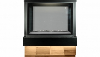 Holzkohlegrill mit Glas - 1,5 m