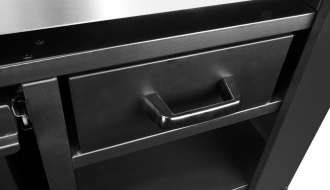 Holzkohlegrill mit Glas - 1,5 m