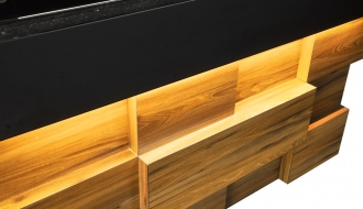 Holzkohlegrill mit Glas - 1,9 m