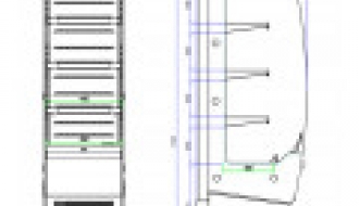 Refrigerated shelves 220L
