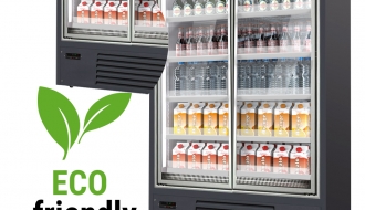 Wandkühlregal - 1,35 m - 831 Liter - mit 4 Regalböden