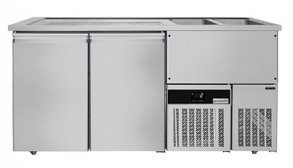 Beer counter floor unit 1,95 x 0,7 m - with 2 doors
