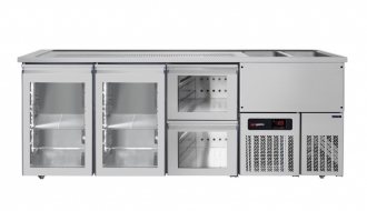 Beer counter floor unit 2,5 x 0,7 m