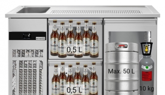 Beer counter floor unit 1,55 x 0,7 m