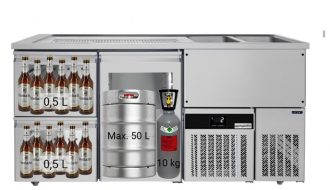 Beer counter floor unit 1,95 x 0,7 m