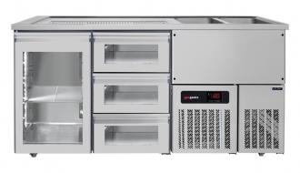 Beer counter floor unit 1,95 x 0,7 m