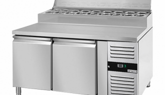 Zubereitungstisch PREMIUM - 1,36 x 0,7 m - mit 2 Türen