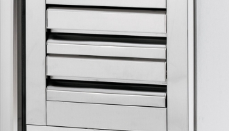 Bar refrigerated table - with 3 doors and 2 drawers