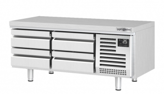 Refrigerated substructure (GN) with 4 drawers 1/3
