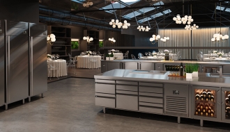 Refrigerated table - with 2 doors