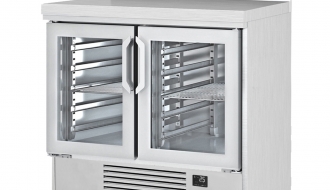 Refrigerated table - with 2 glass doors