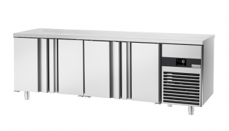 Tiefkühltisch PREMIUM - 2,3 x 0,7 m - mit 4 Türen
