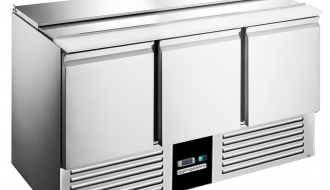 Saladette PREMIUM - 1,37 x 0,7 m - mit 3 Türen