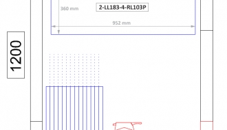 Refrigeration cell - 1,2 x 1,2 m - 2,0 m³