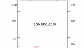 Cold room - 1.8 x 1.8 m - height: 2.01 m - 4.97 m³