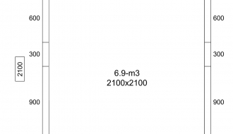 Refrigeration cell - 2,1 x 2,1 m - 7,0 m³