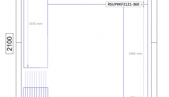 Refrigeration cell - 2,1 x 2,1 m - 7,0 m³