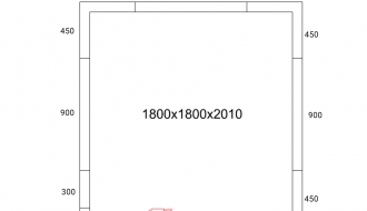 Freezer cell - 1.8 x 1.8 m - height: 2.01 m - 4.30 m³