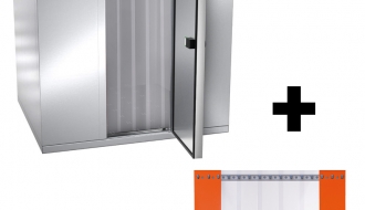 Stainless steel freezer cell - 1.8 x 1.8 m - height: 2.01 m - 4.30 m³