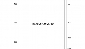 Freezer cell - 1.8 x 2.1 m - height: 2.01 m - 5.13 m³