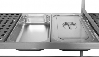 Aluminium basic shelf - 1080 x 1800 mm