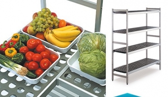 Aluminium basic shelf - 900 x 1800 mm