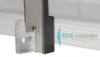 Corner connection bracket E (anodized)